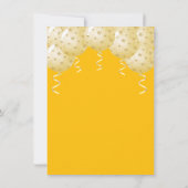 Boho Sunshine Balloons Afstuderen Dank u kaart (Achterkant)