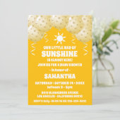 Boho Sunshine Balloons Baby shower Kaart (Staand voorkant)