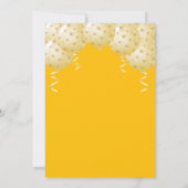 Boho Sunshine Balloons Baby shower Kaart (Achterkant)