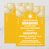 Boho Sunshine Balloons Baby shower Kaart (Voorkant / Achterkant)