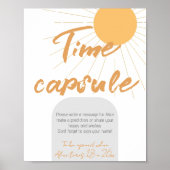 Boho sunshine Birthday Time Capsule Poster (Voorkant)