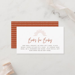 Boho Sunshine Book Request Enclosure Card Plaatskaartje