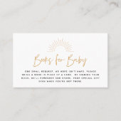 Boho Sunshine Book Request Enclosure Card Plaatskaartje (Voorkant)
