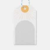 Boho Sunshine Dank je Birthday Party Cadeaulabel (Achterkant)