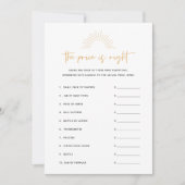 Boho Sunshine De prijs is het juiste Baby shower s Kaart (Voorkant)