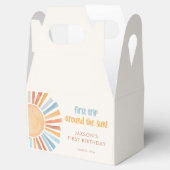 Boho Sunshine Eerste reis rond de zon verjaardag Bedankdoosjes (Geopend)