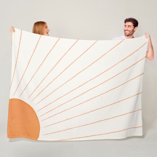 Boho Sunshine Fleece Deken (In situ)