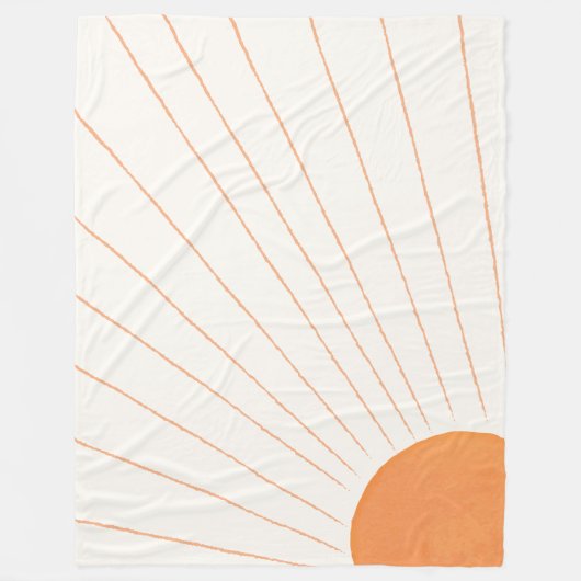 Boho Sunshine Fleece Deken (Voorkant)