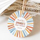 Boho Sunshine Geslacht Neutraal Baby shower Bedankjes Labels