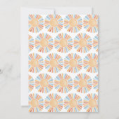 Boho Sunshine Geslacht Neutraal Baby shower Kaart (Achterkant)