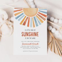 Boho Sunshine Geslacht Neutraal Baby shower