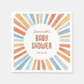 Boho Sunshine Geslacht Neutraal Baby shower Servet (Voorkant)