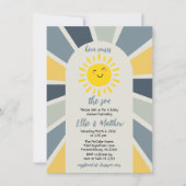 Boho Sunshine hier komt het Son Baby shower Kaart (Voorkant)