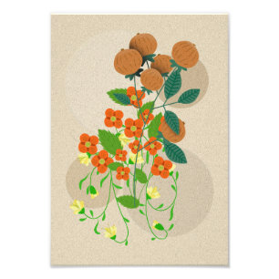 Boho Sunshine Minimalist Daisy Wall Art Foto Afdruk