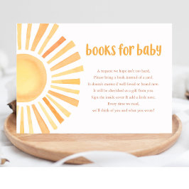 Boho sunshine muted tones books voor baby behuizin informatiekaartje