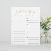 Boho Sunshine Name Dat Baby shower Game (Staand voorkant)