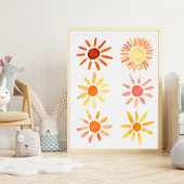 Boho Sunshine Nursery Kinderkamer Decor Poster
