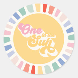 Boho Sunshine One op de zon Ronde Sticker