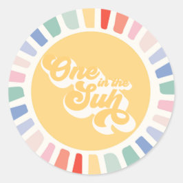 Boho Sunshine One op de zon Ronde Sticker