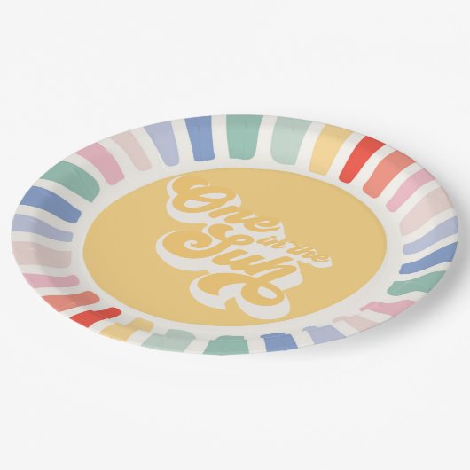 Boho Sunshine One op zondag Papieren Bordje (Gekanteld)