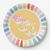 Boho Sunshine One op zondag Papieren Bordje (Voorkant)