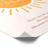 Boho Sunshine Pacifier Hunt Shower Game Poster (Hoek)