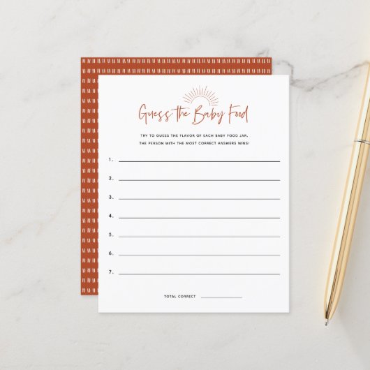 Boho Sunshine raadt het Baby shower aan (Voorkant / Achterkant in situ)