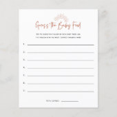 Boho Sunshine raadt het Baby shower aan (Voorkant)