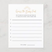 Boho Sunshine raadt het Baby shower aan (Voorkant)