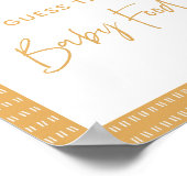 Boho Sunshine raadt het Baby shower Poster (Hoek)