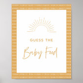 Boho Sunshine raadt het Baby shower Poster (Voorkant)