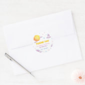 Boho Sunshine Rainbow Birthday Sticker Labels (Envelop)