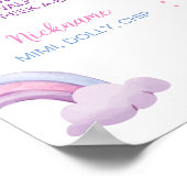 Boho Sunshine Regenboog Verjaardag Milestone Poste Poster (Hoek)