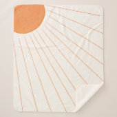 Boho Sunshine Sherpa Deken (Voorkant)