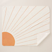 Boho Sunshine Sherpa Deken (Voorkant (horizontaal))