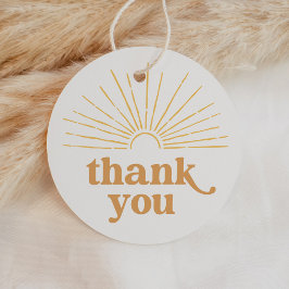 Boho Sunshine Sun Baby shower Bedankjes Labels