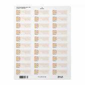 Boho sunshine sun muteerde tinten geel blauw sinaa etiket (Full Sheet)