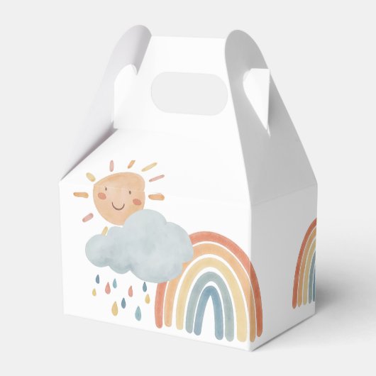 Boho Sunshine verjaardagsfeestje Bedankdoosjes (Achterkant)