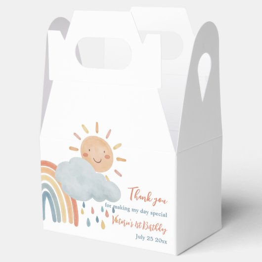 Boho Sunshine verjaardagsfeestje Bedankdoosjes (Geopend)