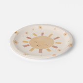 Boho Sunshine Verjaardagsfeestje Papieren Borden Papieren Bordje (Gekanteld)