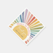 Boho Sunshine Verjaardagsfeestje  Servet (Hoek)