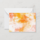 Boho sunshine waterverf bedankt je baby shower notitiekaartje (Achterkant)