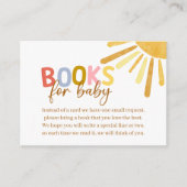 Boho Sunshine Yellow Baby shower Informatiekaartje (Voorkant)