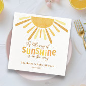 Boho Sunshine Yellow Baby shower Servet