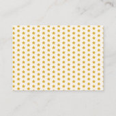 Boho Sunshine Yellow Books voor Baby Baby shower Informatiekaartje (Achterkant)
