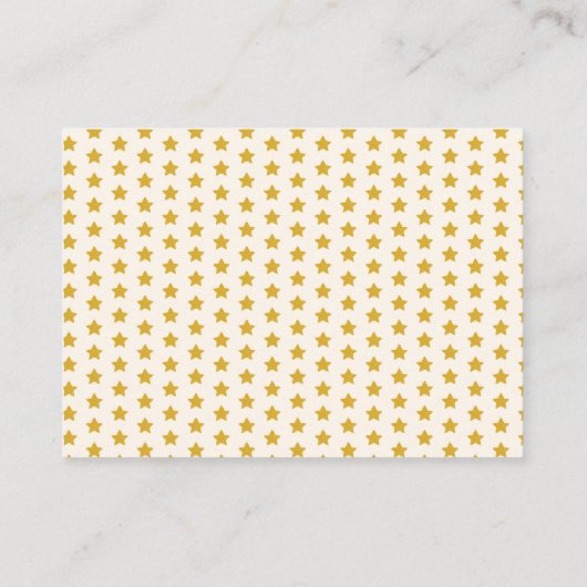 Boho Sunshine Yellow Books voor Baby Baby shower Informatiekaartje (Achterkant)