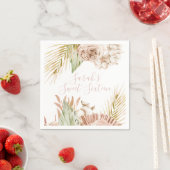 Boho Sweet 16 Verjaardag Gedroogde bloemen Servet (Insitu)