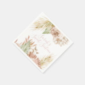 Boho Sweet 16 Verjaardag Gedroogde bloemen Servet (Hoek)