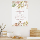 Boho Sweet 16 Welkom Bord Poster (Keuken)