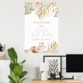 Boho Sweet 16 Welkom Bord Poster (Thuiskantoor)